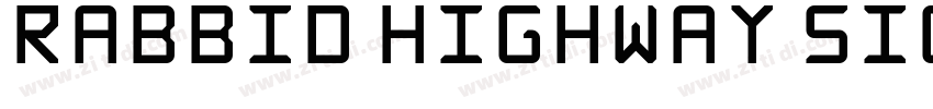 Rabbid Highway Sign字体转换